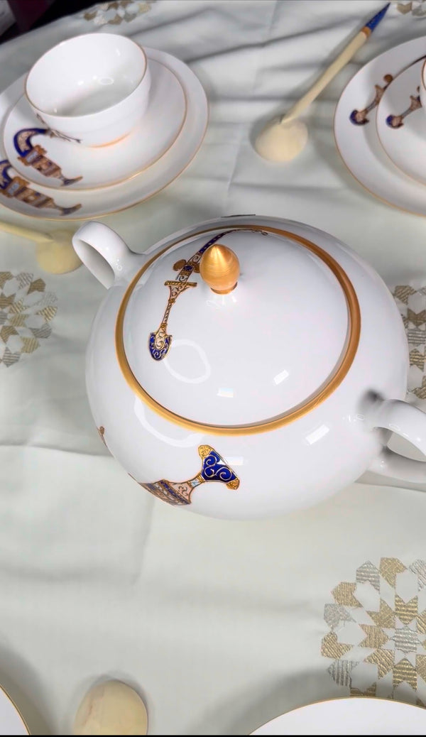 Khanjar set (blue)  set for 6 or 12