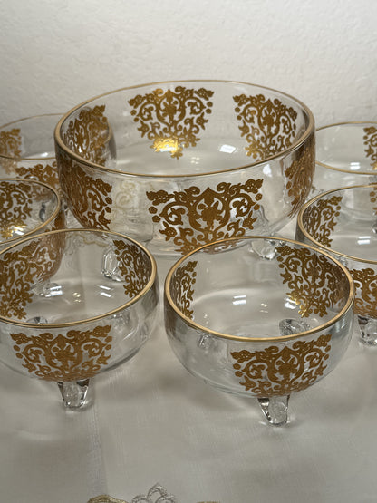 Saladier with six bowls(check for more colors)(Moroccan artisanat)