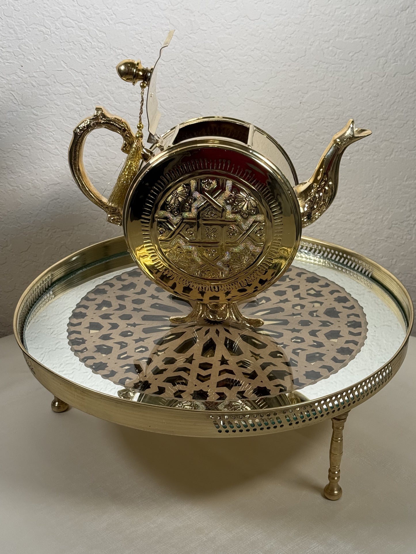 Tea Pot  (Gold plated brass)