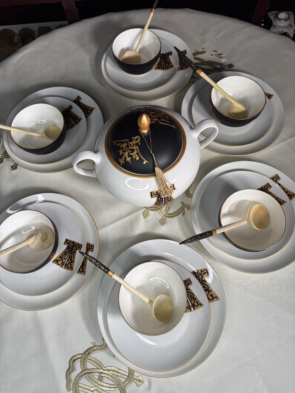 Caftan set(black) - Moroccan Craft