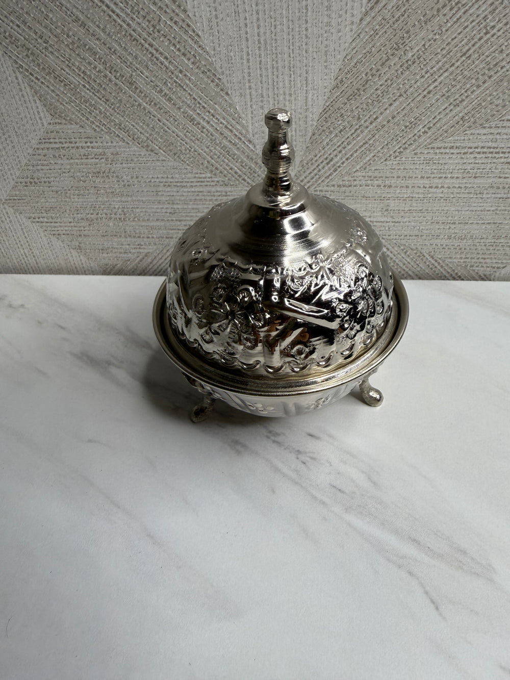 Handcrafted Moroccan Sugar Bowl – Traditional Artisan Design - Moroccan Craft