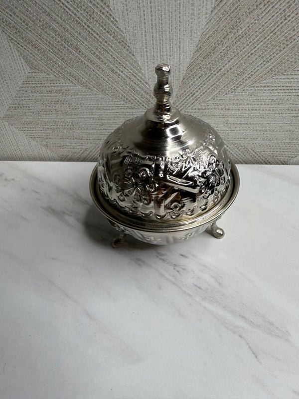 Handcrafted Moroccan Sugar Bowl – Traditional Artisan Design