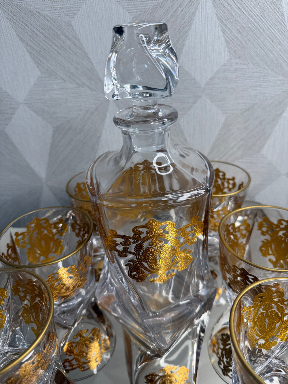 Carafe with six cups - Moroccan Craft