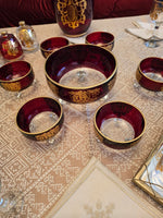 Saladier with six bowls(check for more colors)(Moroccan artisanat) - View 1